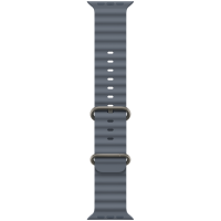 49mm Anchor Blue Ocean Band - Natural Titanium Finish
