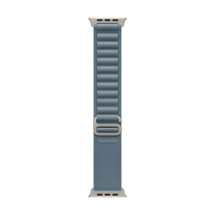 49mm Light Blue Alpine Loop - Large - Natural Titanium Finish