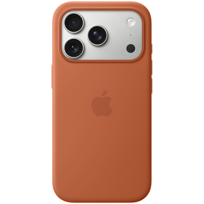 iPhone 17 Pro Silicone Case with MagSafe - Terra Cotta,Model A3559
