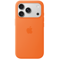 iPhone 17 Pro Silicone Case with MagSafe - Orange,Model A3559