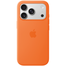iPhone 17 Pro Silicone Case with MagSafe - Orange,Model A3559