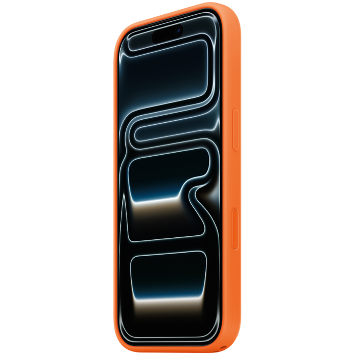 iPhone 17 Pro Silicone Case with MagSafe - Orange,Model A3559