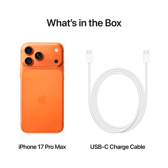 iPhone 17 Pro Max 1TB Cosmic Orange,Model A3526