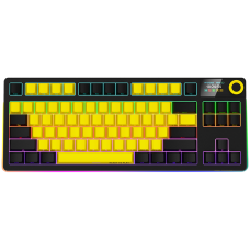 LORGAR Gaming Keyboard KBP70TKLW Pro Wireless Yellow RU