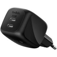 BELKIN 50w Dual USB-C PD wall Charger with PPS, Black