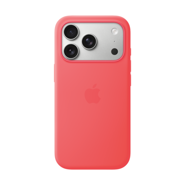 iPhone 17 Pro Silicone Case with MagSafe - Bright Guava,Model A3559