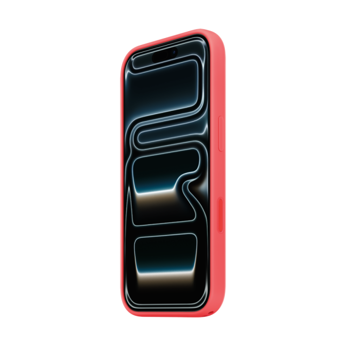 iPhone 17 Pro Silicone Case with MagSafe - Bright Guava,Model A3559