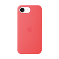 iPhone 17e Silicone Case with MagSafe - Bright Guava,Model A3646