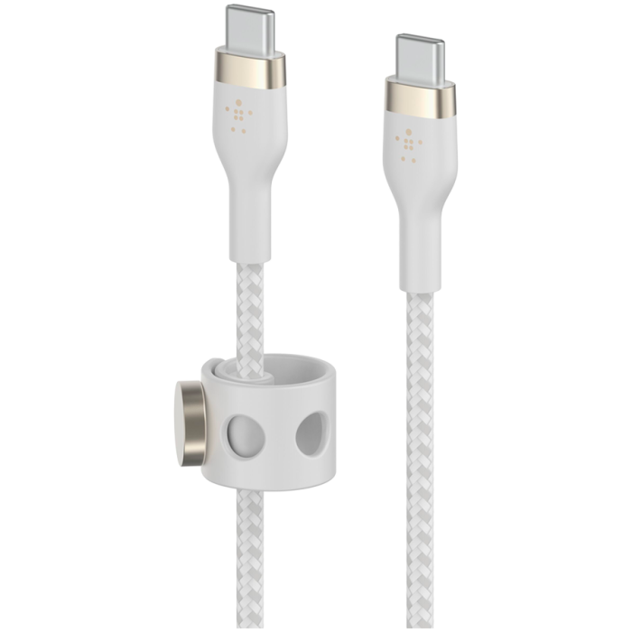 BELKIN  USB-C to USB-C 2.0 Braided silicone, 3M, White