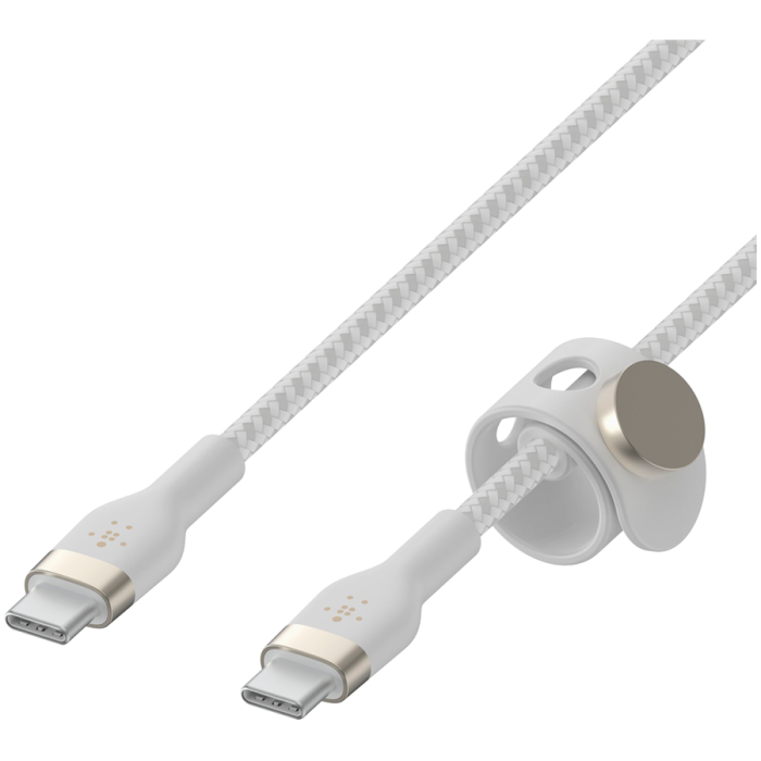 BELKIN  USB-C to USB-C 2.0 Braided silicone, 3M, White