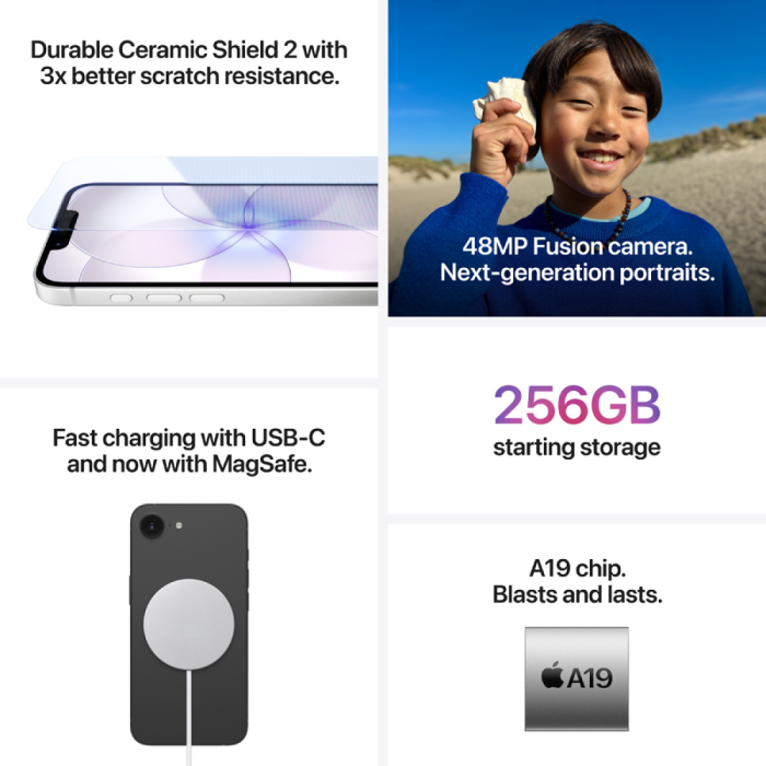iPhone 17e 256GB Soft Pink,Model A3634