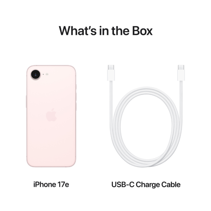 iPhone 17e 256GB Soft Pink,Model A3634