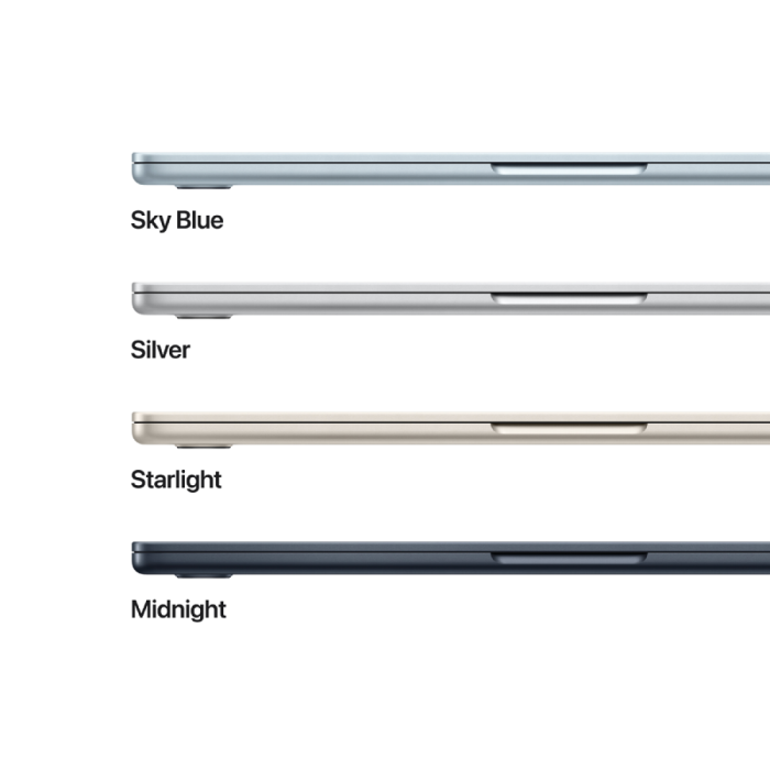 13-inch MacBook Air: Apple M5 chip with 10-core CPU and 10-core GPU, 16GB, 1TB SSD - Midnight,Model A3449