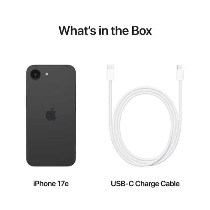iPhone 17e 256GB Black,Model A3634