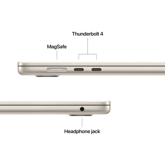 15-inch MacBook Air: Apple M5 chip with 10-core CPU and 10-core GPU, 24GB, 1TB SSD - Starlight,Model A3448