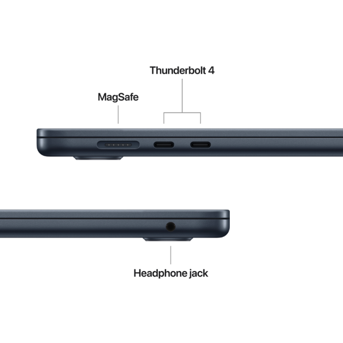 15-inch MacBook Air: Apple M5 chip with 10-core CPU and 10-core GPU, 16GB, 1TB SSD - Midnight,Model A3448