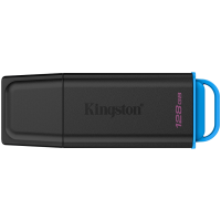 USB-накопитель Kingston DTXG2/128GB 128GB Чёрный/Голубой