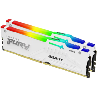 Kingston 64GB 5600MT/s DDR5 CL36 DIMM (Kit of 2) FURY Beast White RGB EXPO