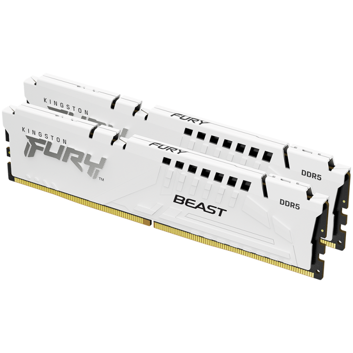Kingston 64GB 5600MT/s DDR5 CL36 DIMM (Kit of 2) FURY Beast White EXPO
