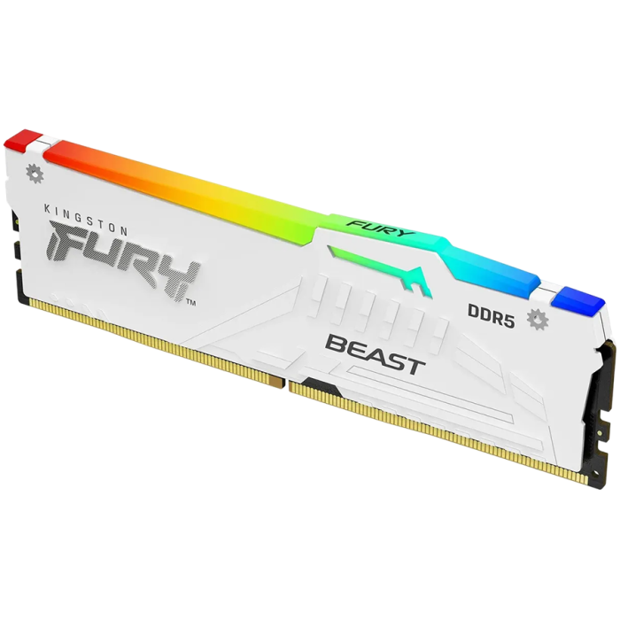Kingston 16GB 6000MT/s DDR5 CL30 DIMM FURY Beast White RGB EXPO