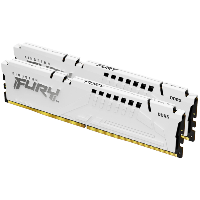 Kingston DRAM 32GB 5200MT/s DDR5 CL40 DIMM (Kit of 2) FURY Beast White XMP