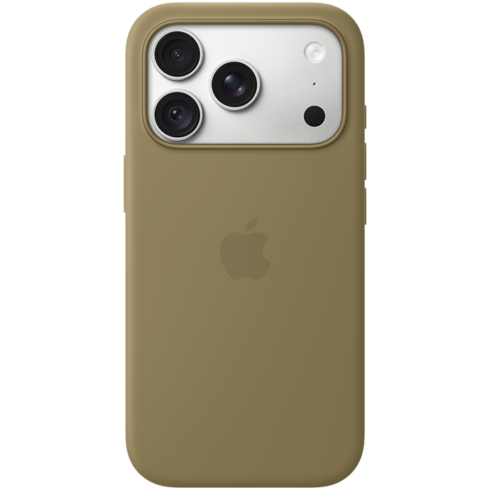 iPhone 18 Pro Silicone Case with MagSafe - Olive, Model A3701