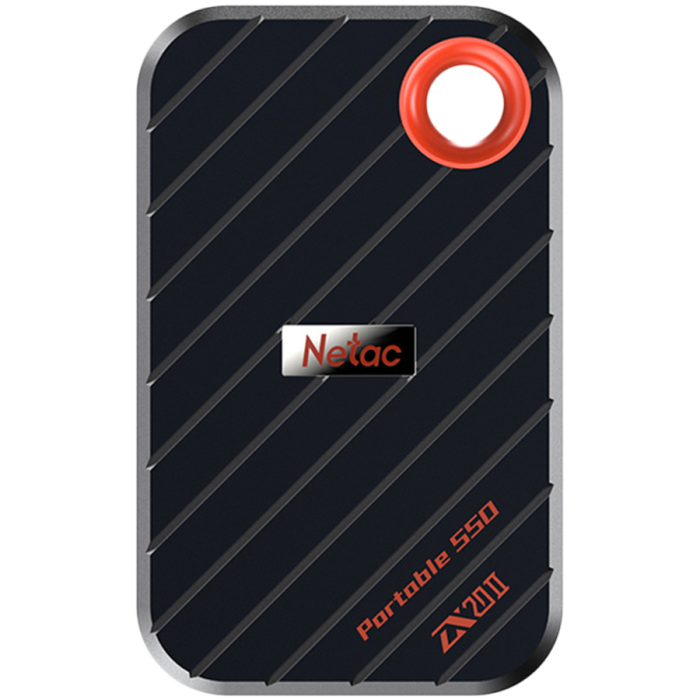 Netac ZX20 II USB 3.2 Gen 2 Type-C External Magnetic Portable SSD 512GB, sequential R/W up to 2000MB/1800MB/s, with USB C to A cable and 20Gbps USB C to C cable