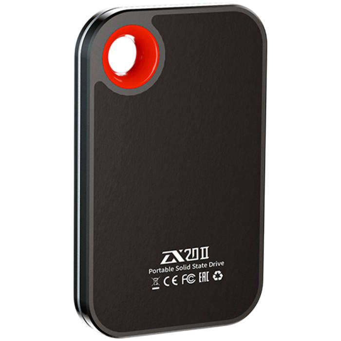 Netac ZX20 II USB 3.2 Gen 2 Type-C External Magnetic Portable SSD 512GB, sequential R/W up to 2000MB/1800MB/s, with USB C to A cable and 20Gbps USB C to C cable