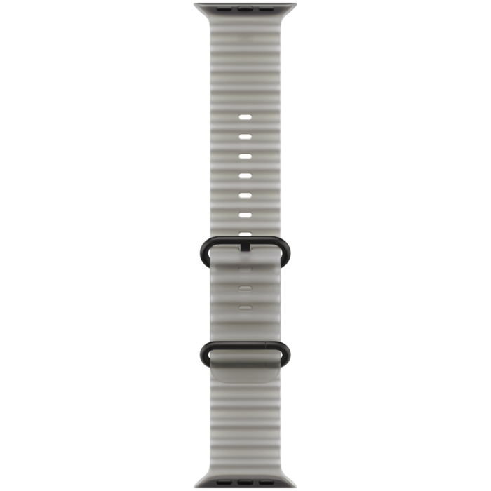 49mm Translucent Grey Ocean Band - Black Titanium Finish, Model
