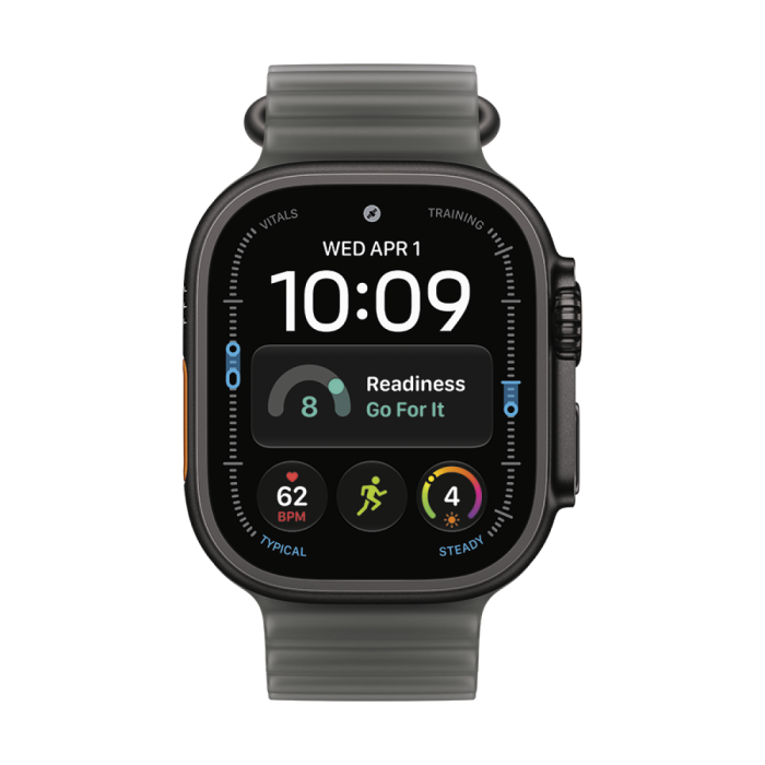 49mm Translucent Black Ocean Band - Black Titanium Finish, Model