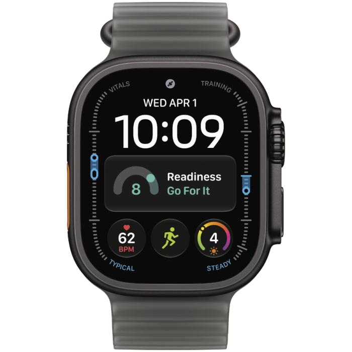 49mm Translucent Black Ocean Band - Black Titanium Finish, Model
