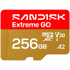 SANDISK Extreme GO microSDHC UHS-I Card - 256GB