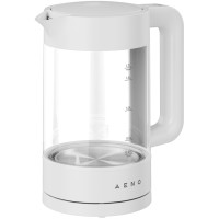 AENO EK5 Electric Kettle, 1.7L, Temp Control 40-100°C, Strix, White