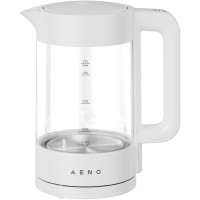 AENO EK5 Electric Kettle, 1.7L, Temp Control 40-100°C, Strix, White