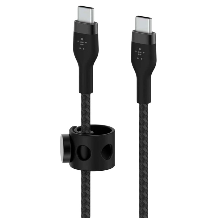 BELKIN  USB-C to USB-C 2.0 Braided silicone, 3M, Black