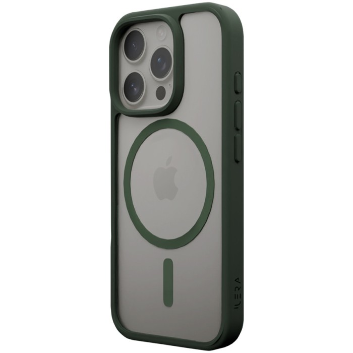 iLeraGo ColorAnt Clear Case, Deep Green for iPhone 16 Pro
