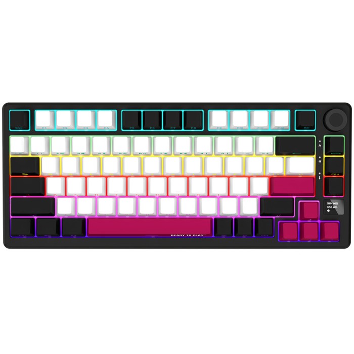 LORGAR Gaming Keyboard KBP7075W Pro Wireless 75% Black RU