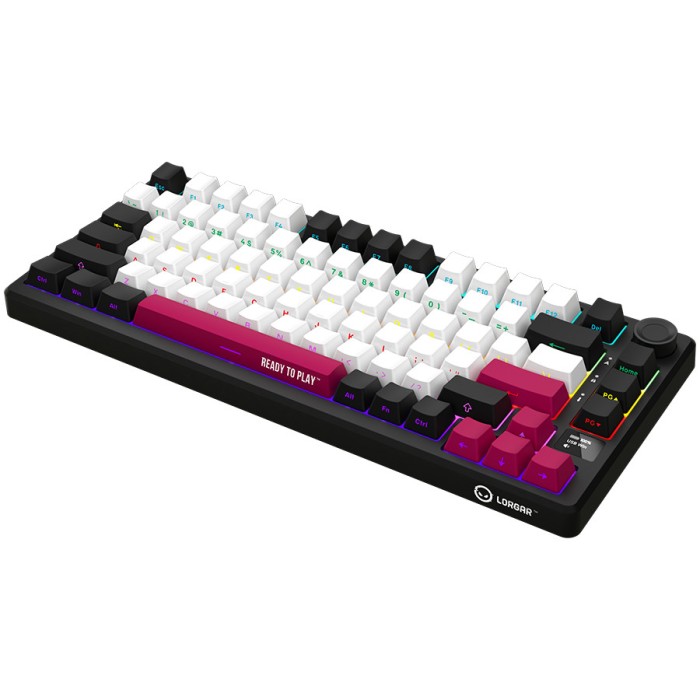 LORGAR Gaming Keyboard KBP7075W Pro Wireless 75% Black RU