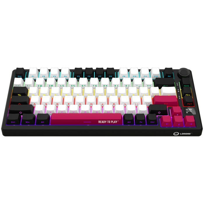 LORGAR Gaming Keyboard KBP7075W Pro Wireless 75% Black RU