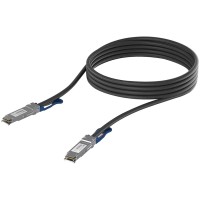 Ubiquiti UACC-DAC-QSFP28-1M QSFP28 direct attach cable with a 100 Gbps max data rate, compatible with QSFP28 and QSFP+ interfaces
