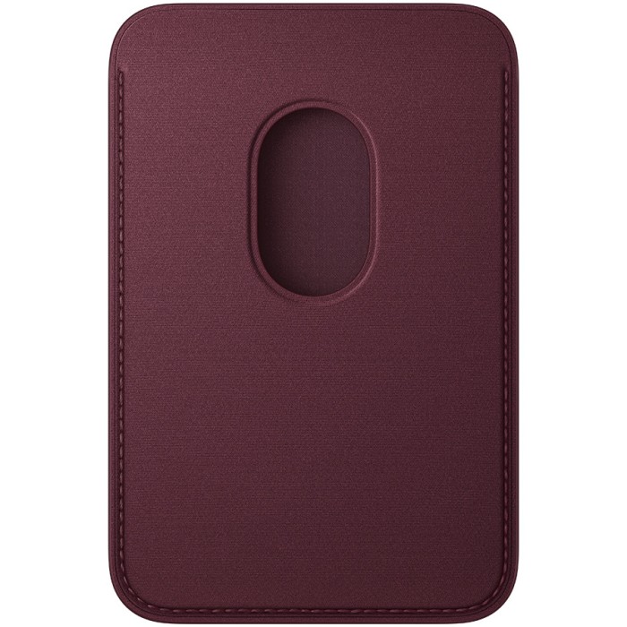 iPhone FineWoven Wallet with MagSafe - Burgundy, Model A3537
