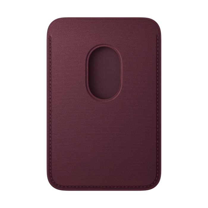 iPhone FineWoven Wallet with MagSafe - Burgundy, Model A3537