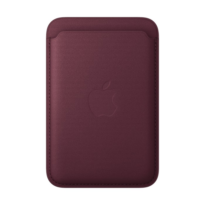 iPhone FineWoven Wallet with MagSafe - Burgundy, Model A3537