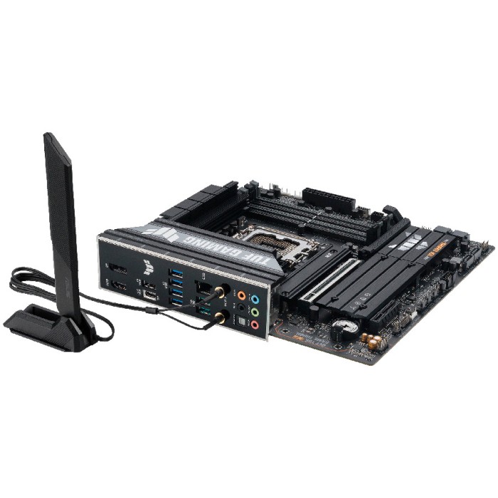 ASUS Main Board Desktop Intel B860 Chipset 4 x DIMM slots, max. 256GB, DDR5 1 x PCIe 5.0 x16 slot 1 x DisplayPort1 x HDMI port 1 x Wi-Fi Module 3 x M.2 slots 4 x SATA mATX Form Factor