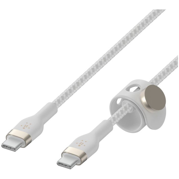 BELKIN  USB-C to USB-C 2.0 Braided silicone, 3M, White