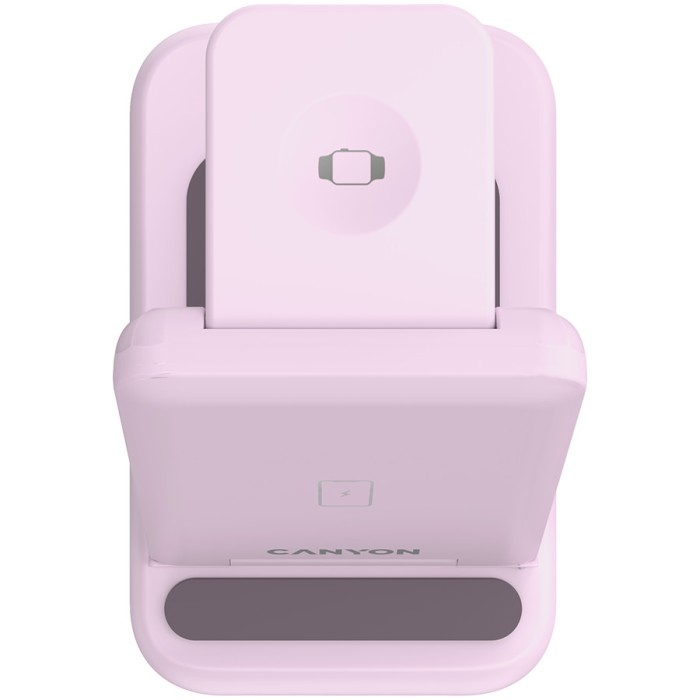 CANYON wireless charger WS-304 15W 3in1 Iced Pink