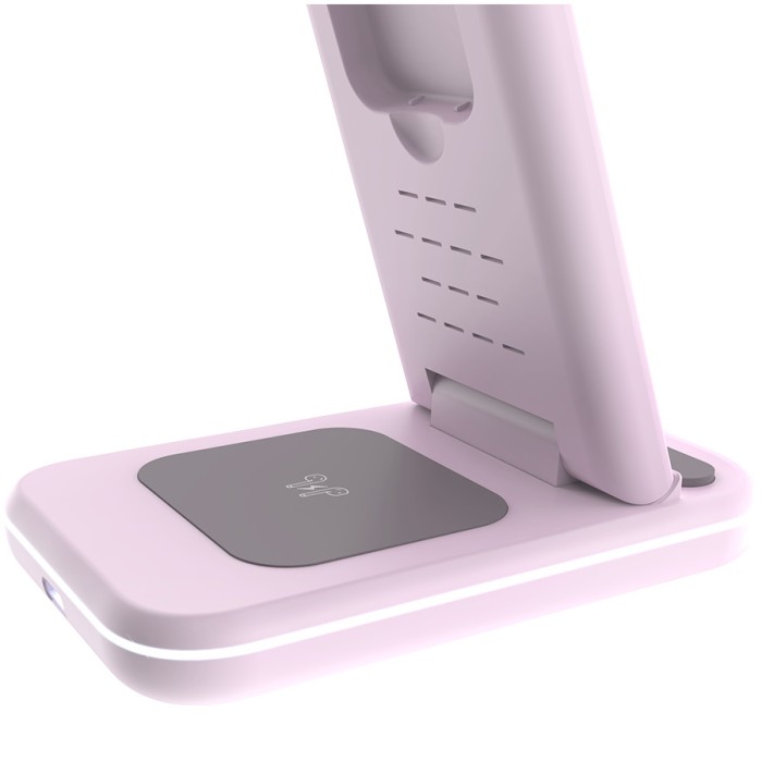 CANYON wireless charger WS-304 15W 3in1 Iced Pink