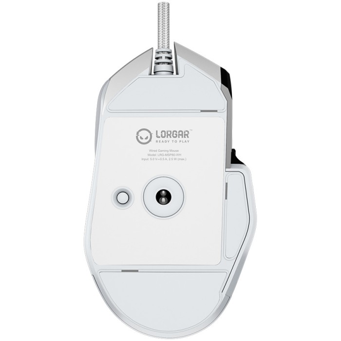 LORGAR Gaming Mouse MSP80 Pro Wired PixArt 3395 8K White