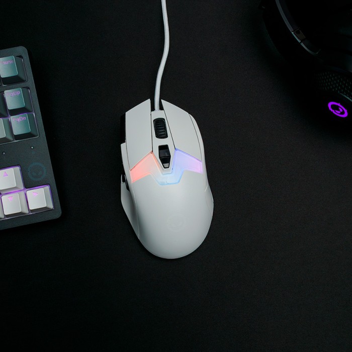 LORGAR Gaming Mouse MSP80 Pro Wired PixArt 3395 8K White