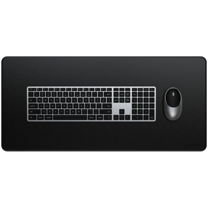 SATECHI Vegan-Leather Premium Desk Mat (Black)